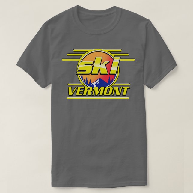 Ski Vermont T-Shirt (Design Front)