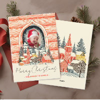 Ski Village Resort Town One Photo Christmas