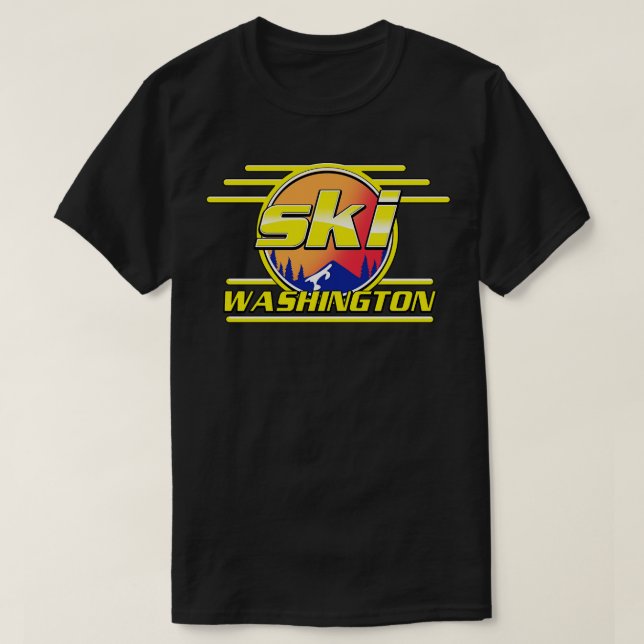 Ski Washington T-Shirt (Design Front)