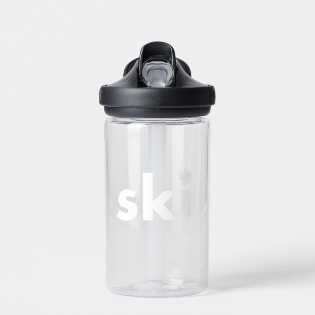ski Water Bottle (Front)