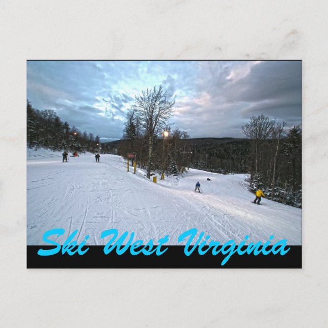 SKI WEST VIRGINIA POSTCARD (Front)