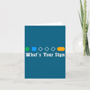 Ski What Is Your Sign Funny Skier Men Snowboard Sk Card