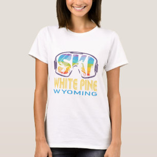 Ski White Pine Wyoming Skiing Vacation T-Shirt