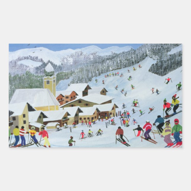 Ski Whizzz! 1991 Rectangular Sticker (Front)