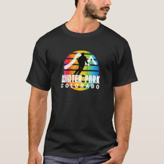 Ski Winter Park Retro Vintage Sun Cool Winter Park T-Shirt