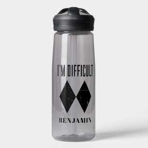 Ski Winter Sports Dad Birthday Personalized Water Bottle