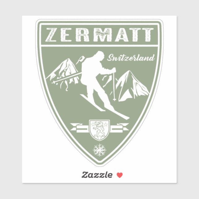 Ski Zermatt Switzerland (Sheet)