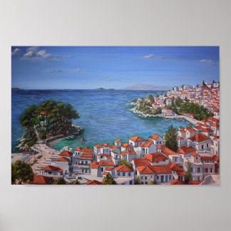 Skiathos Harbor 1(light) Poster