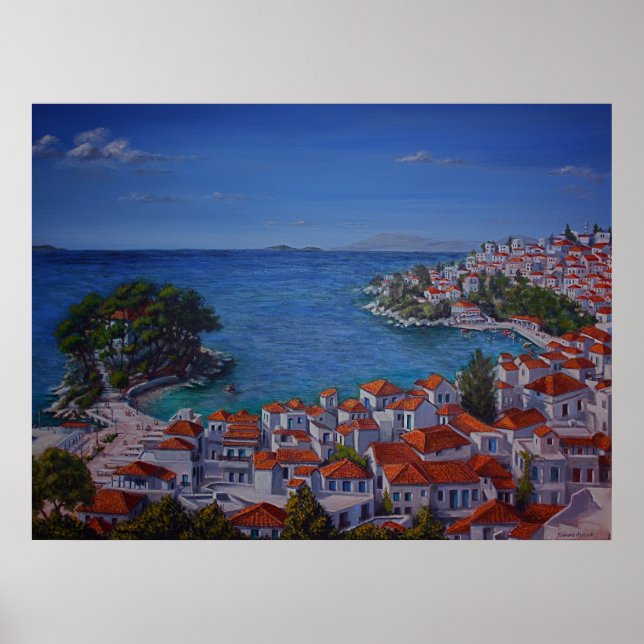 Skiathos Harbour 2 Poster (Front)