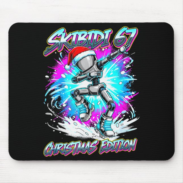 Skibidi 67 Christmas Edition Dance  Mouse Pad (Front)