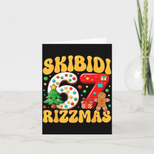 Skibidi 67 Rizzmas Six Seven Meme Christmas Boys G Card