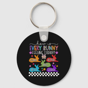 Skibidi Easter Bunny Rabbit Easter Day Rizzler Gen Key Ring