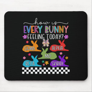 Skibidi Easter Bunny Rabbit Easter Day Rizzler Gen Mouse Pad