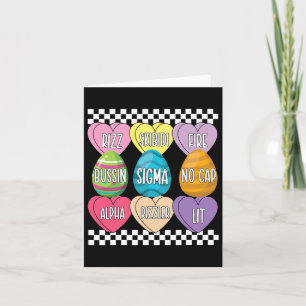 Skibidi Easter Eggs Funny Rizz Meme Easter Candy 2 Card