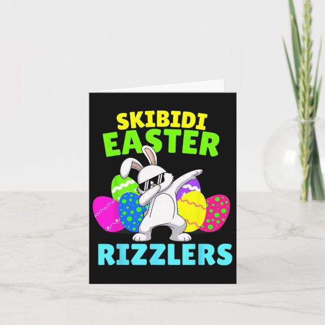 Skibidi Easter - Funny Easter Rizzler Gen Alpha Sl Card (Front)