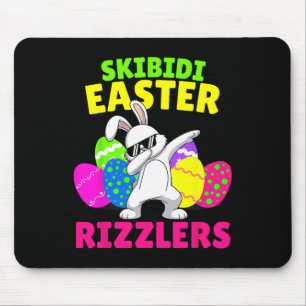 Skibidi Easter - Funny Easter Rizzler Gen Alpha Tw Mouse Pad