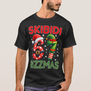 Skibidi Rizzmas 67 Christmas Six Seven Xmas Funny T-Shirt