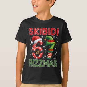 Skibidi Rizzmas 67 Christmas Six Seven Xmas Funny T-Shirt