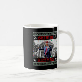 Skibidi Rizzmas Christmas Rizz Donald Trum Charism Coffee Mug