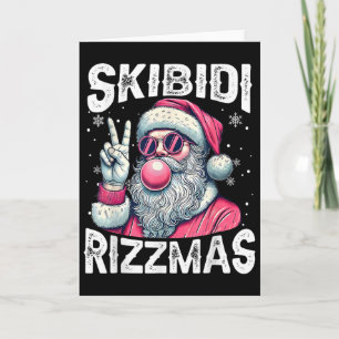 Skibidi Rizzmas Christmas Rizz Santa Claus Charism Card