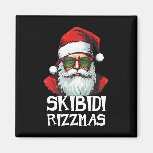 Skibidi Rizzmas Christmas Rizz Santa Claus Charism Magnet