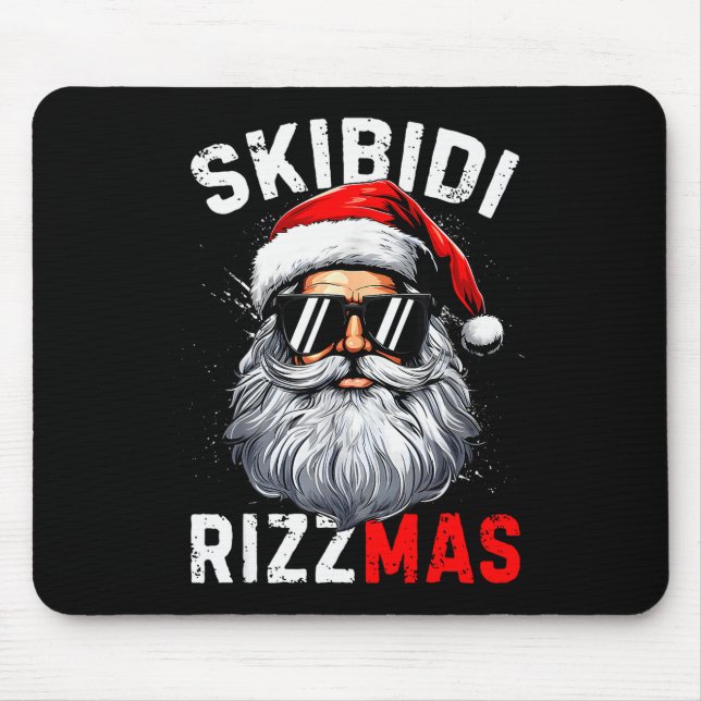 Skibidi Rizzmas Christmas Rizz Santa Claus Charism Mouse Pad (Front)