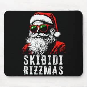 Skibidi Rizzmas Christmas Rizz Santa Claus Charism Mouse Pad