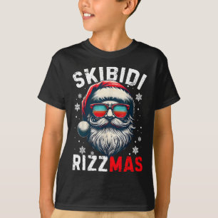 Skibidi Rizzmas Christmas Rizz Santa Claus Charism T-Shirt