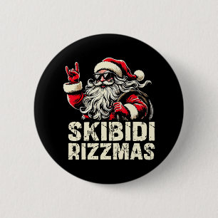 Skibidi Rizzmas Christmas Rizz Santa Claus Christm 6 Cm Round Badge