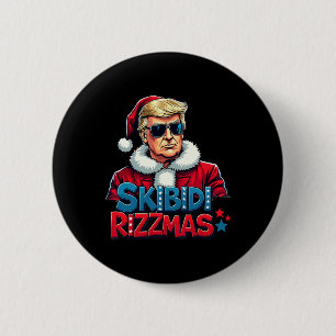 Skibidi Rizzmas Christmas Rizz Santa Claus Trump S 6 Cm Round Badge