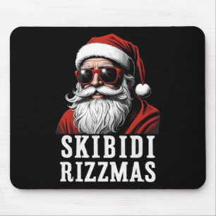 Skibidi Rizzmas Christmas Rizz Santa Claus Xmas Pa Mouse Pad