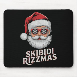 Skibidi Rizzmas Christmas Santa Claus Merry Rizz M Mouse Pad