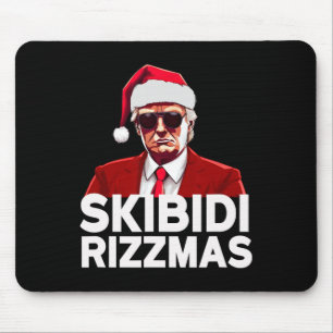 Skibidi Rizzmas Christmas Trump Santa Pajama Rizz Mouse Pad
