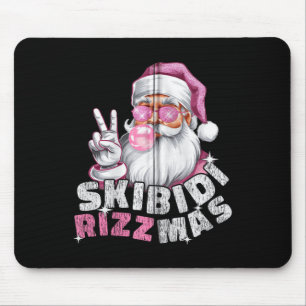 Skibidi Rizzmas Christmas Xmas Men Women Kids Zip Mouse Pad