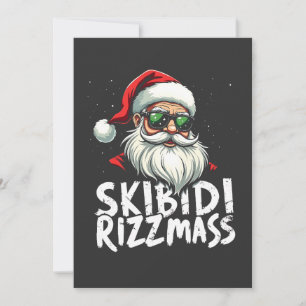 Skibidi Rizzmas Funny Gen Alpha Slang Christmas   Invitation