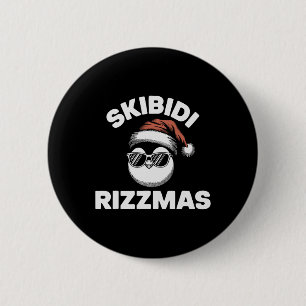Skibidi Rizzmas Funny Gen Alpha Slang Christmas Pe 6 Cm Round Badge