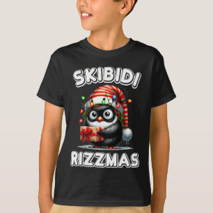 Skibidi Rizzmas Funny Gen Alpha Slang Christmas Pe T-Shirt