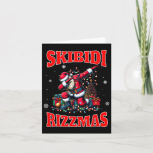 Skibidi Rizzmas Funny Middle School Gen Alpha Chri Card