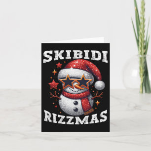 Skibidi Rizzmas Gen Alpha Slang Funny Christmas Sn Card