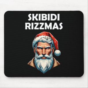 Skibidi Rizzmas Santa Brainrot Christmas Funny Mouse Pad