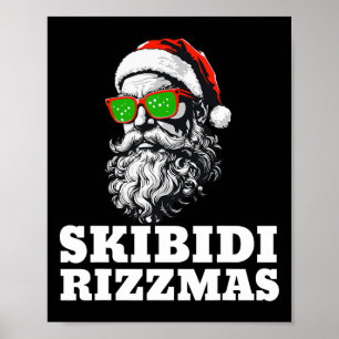 Skibidi Rizzmas - Santa Bruh Christmas Tee Rizz Th Poster