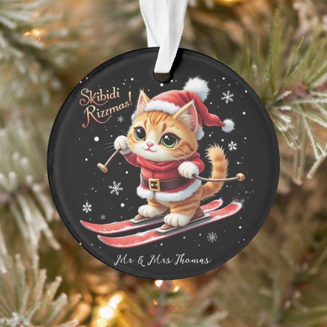 Skibidi Rizzmas The Ultimate Funny Christmas Meme Ornament (Tree)
