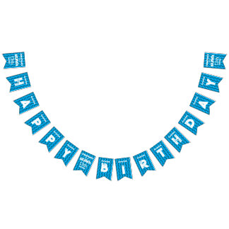 Skibidi Toilet Birthday Party Bunting Flag Banner