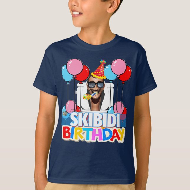 Skibidi Toilet Birthday Tee [Customise It!!] (Front)