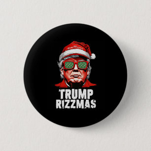 Skibidi Trump Rizzmas Christmas Rizz Santa Claus C 6 Cm Round Badge