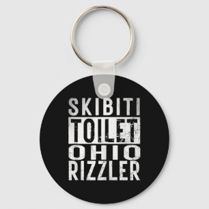 Skibiti Toilet Ohio Rizzler Gen Alpha Slang Influe Key Ring