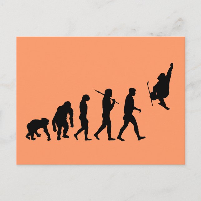 Skiboarding Evolution of skiboards trick ski Gift Postcard (Front)