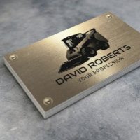 Skid Steer Construction Equipment Operator Gold