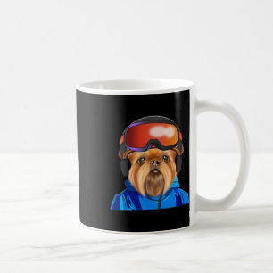 Skier Brussels Griffon Snowboarding Dog Coffee Mug