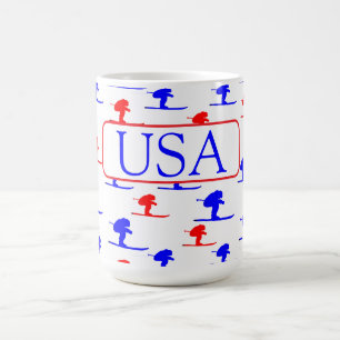 SKIER COFFEE MUG